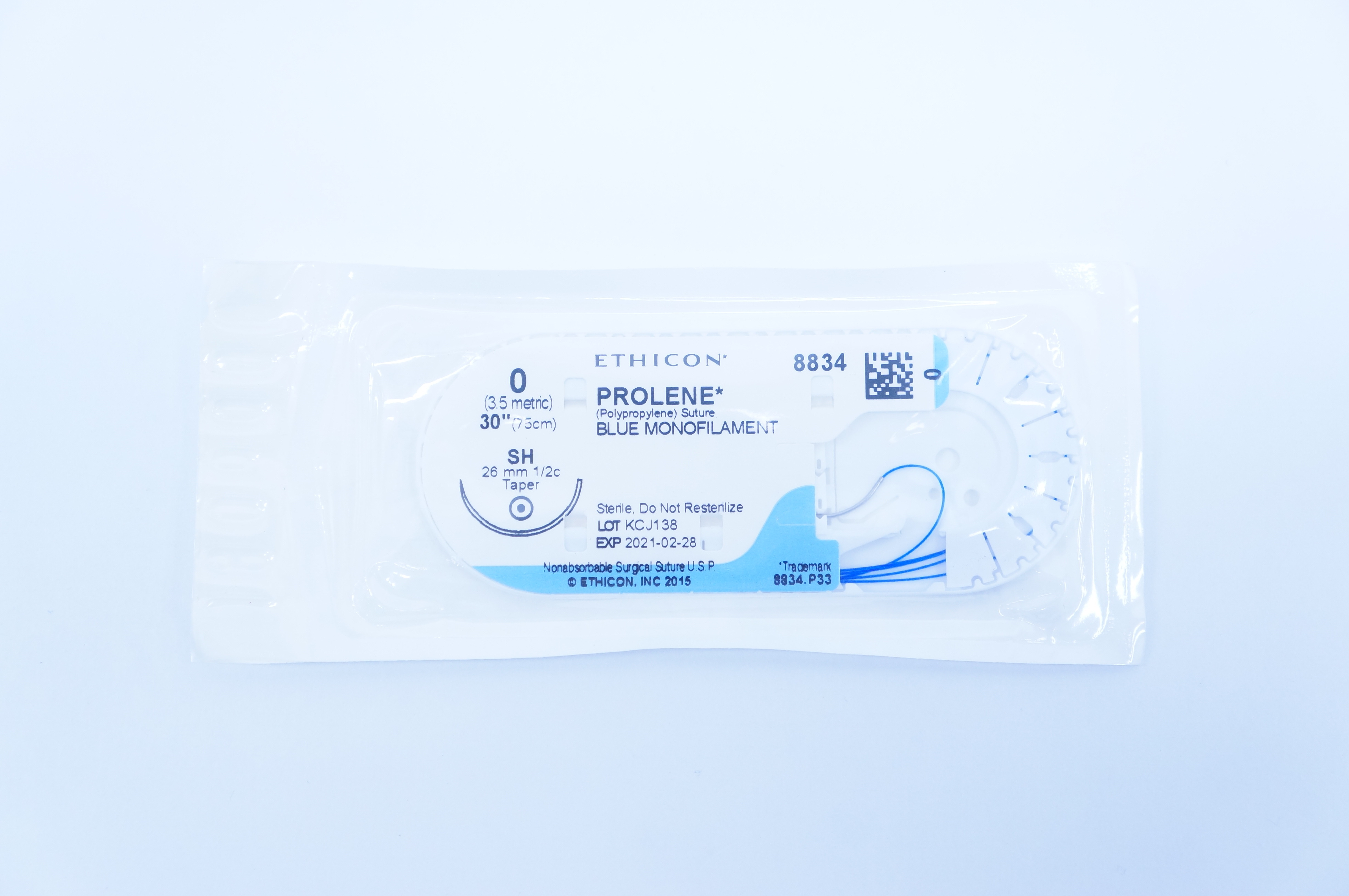 Ethicon 8834 0 PROLENE, SH, 26mm 1/2c Taper, 30inch