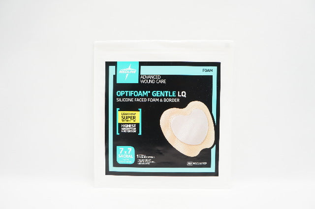 Medline MSC2377EP Optifoam Gentle LQ 7inch x 7inch Wound Dressing (x)
