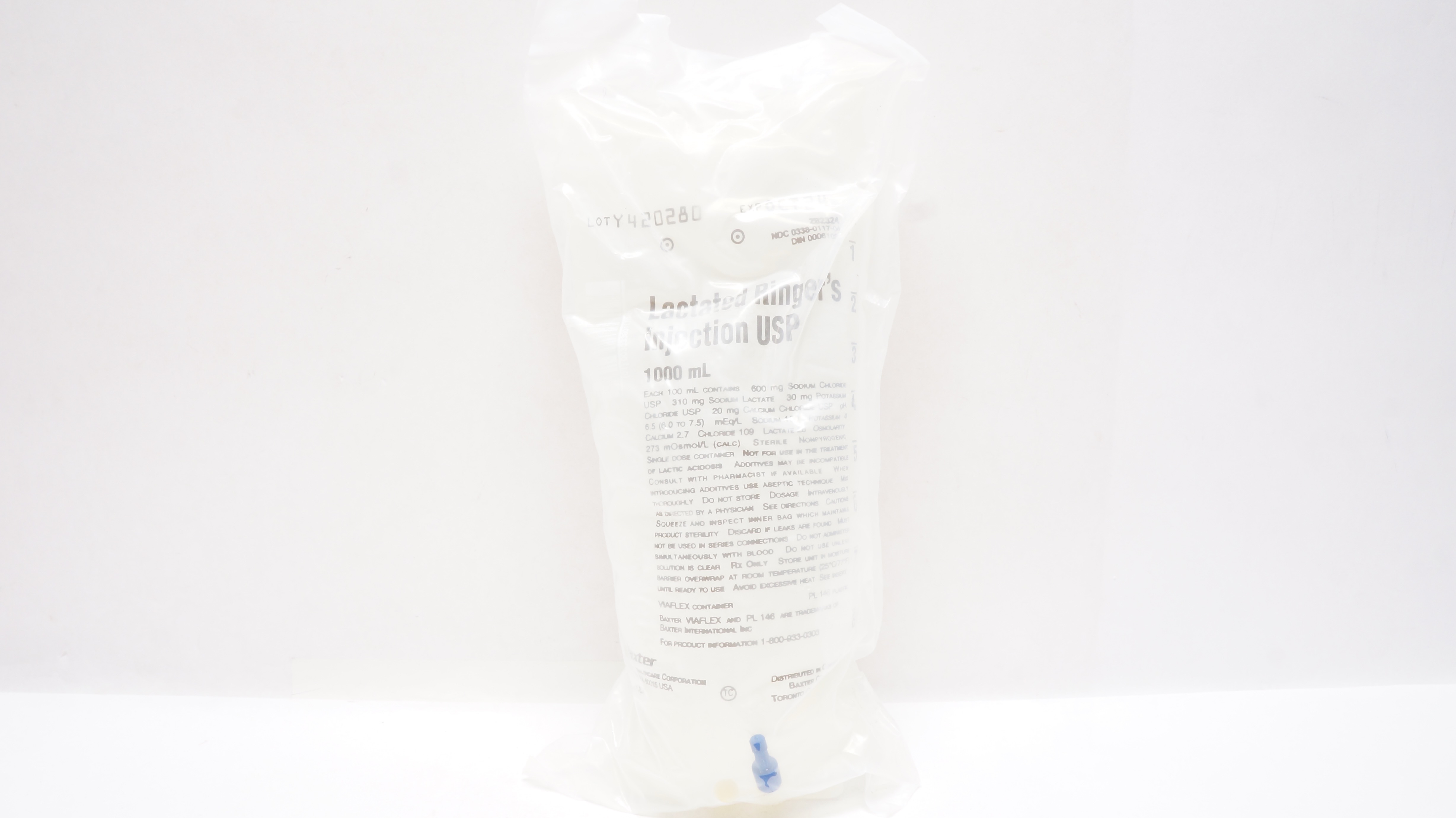 Baxter 2B2323 Lactated Ringer's Injection USP 500mL
