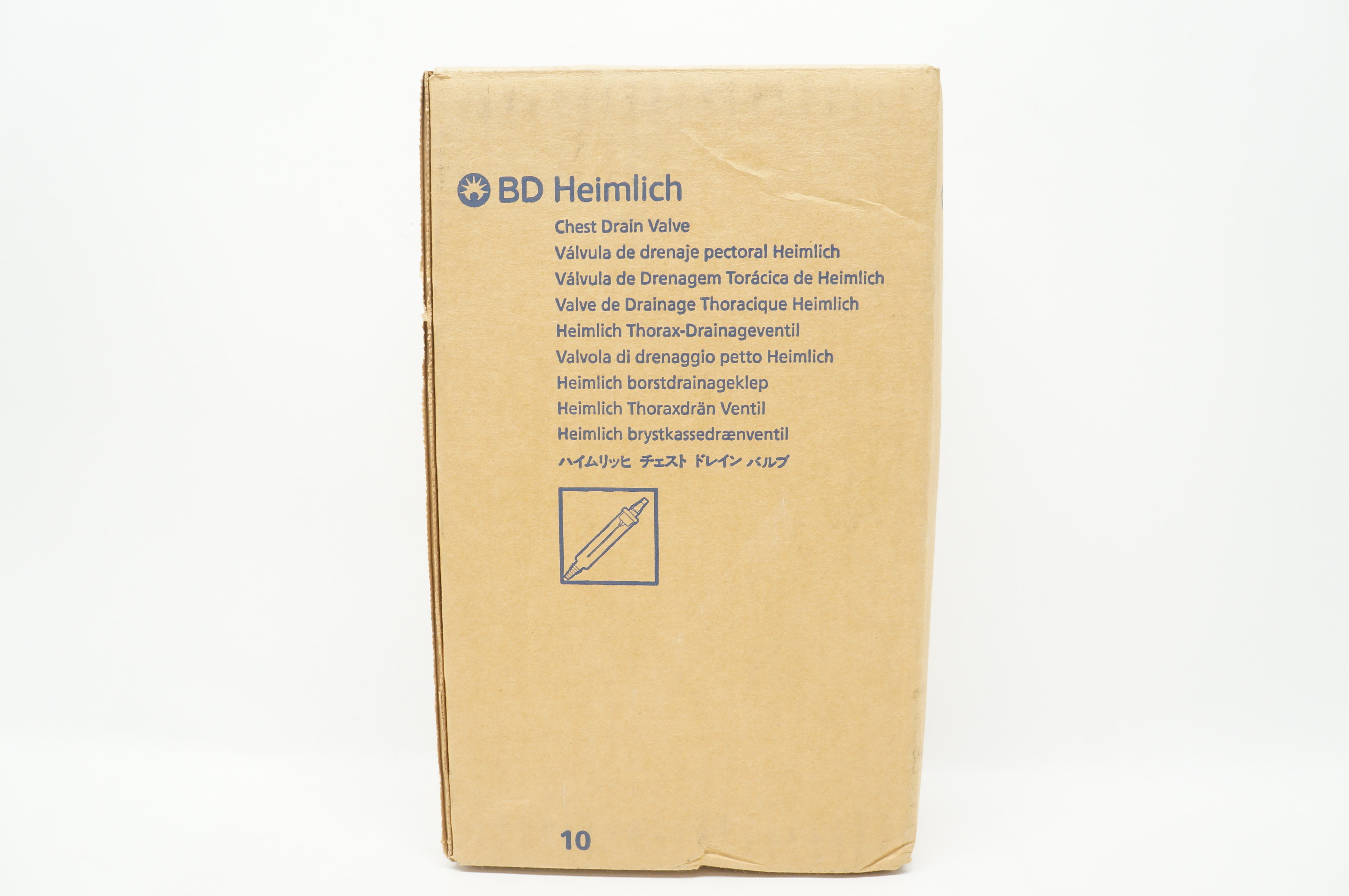 BD 373460 Bard-Parker Heimlich Chest Drain Valve - Box of 10