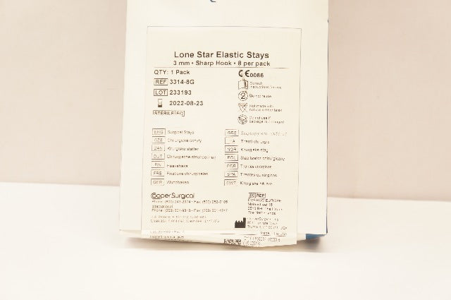 Cooper Surgical 3314-8G Lone Star Retractor System Elastic Stays 3mm (x)
