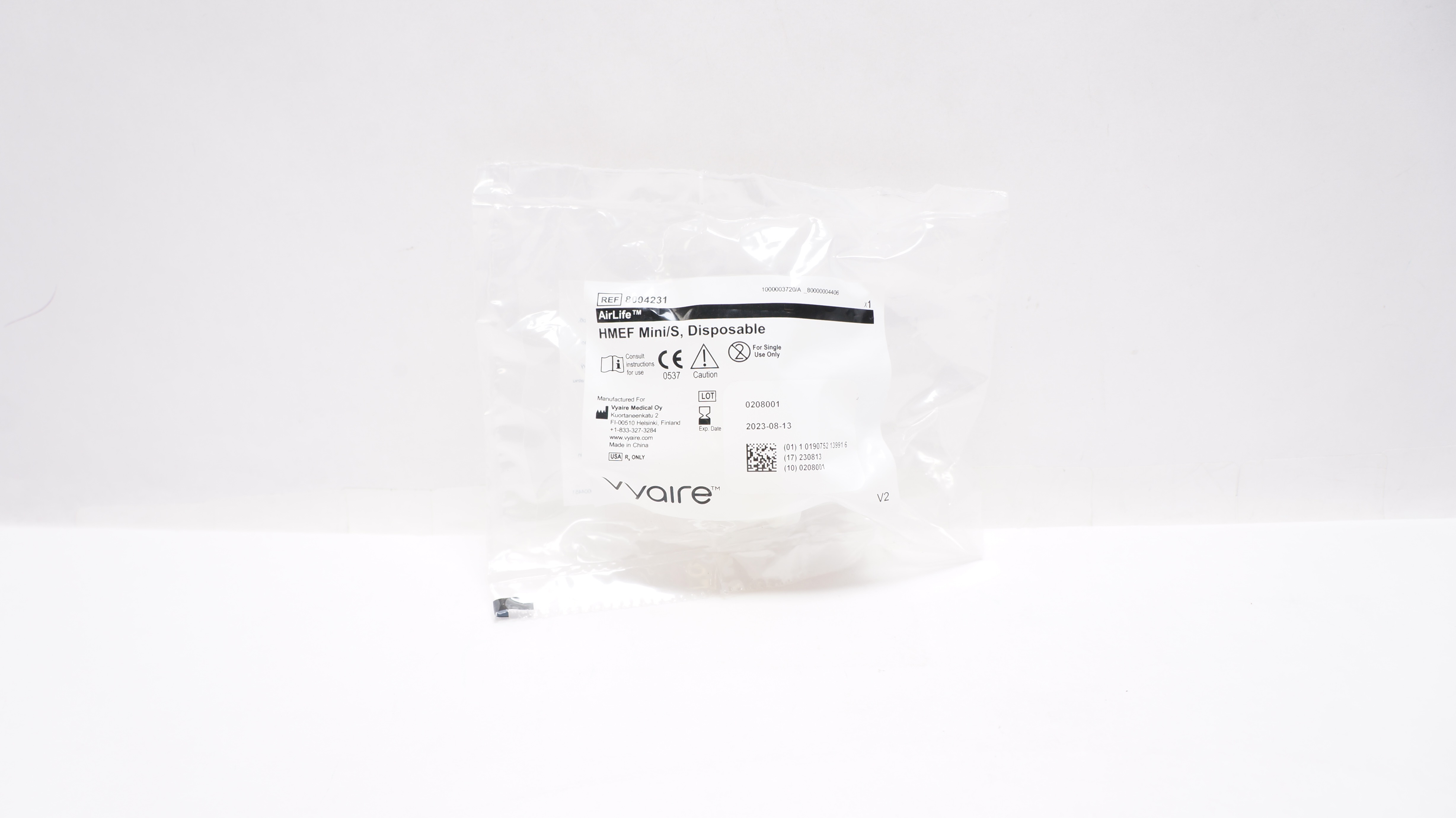 Vyaire 8004231 AirLife HMEF Mini/S, Disposable (x)