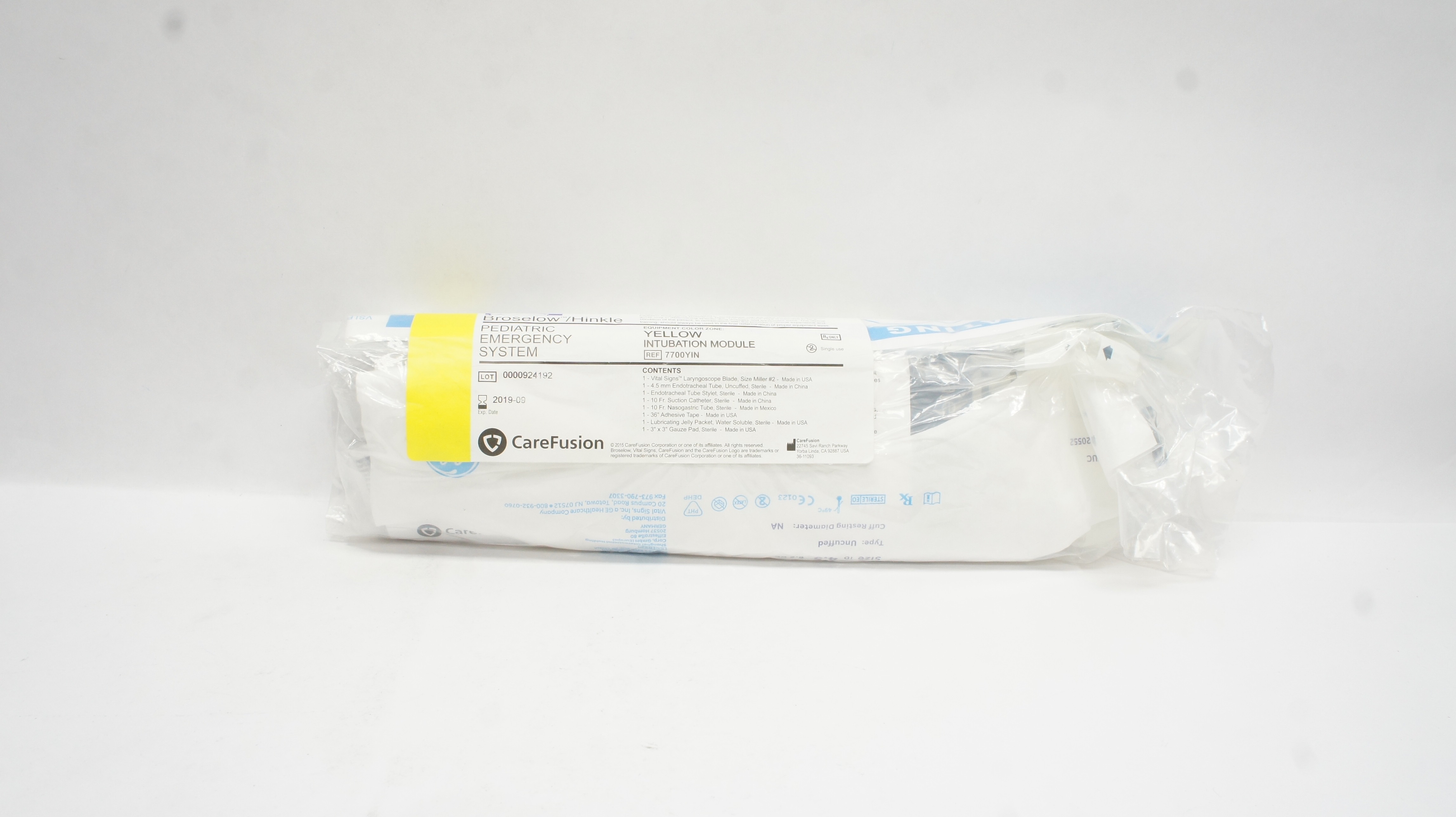 CareFusion 7700YIN Broselow/Hinkle Pediatric Emergency System (x)