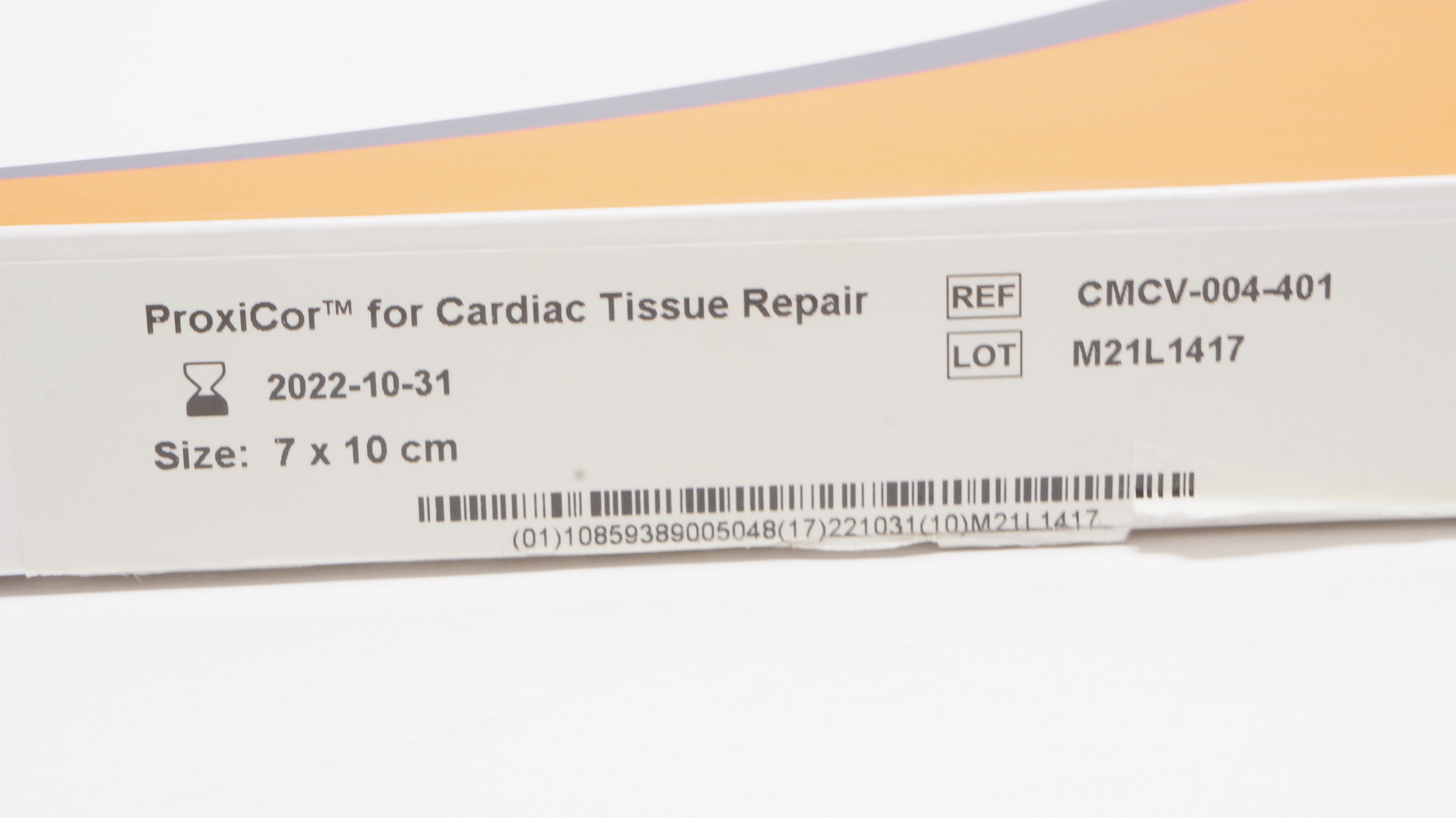 Aziyo CMCV-004-401 ProxiCor for Cardiac Tissue Repair 7 x 10cm (x