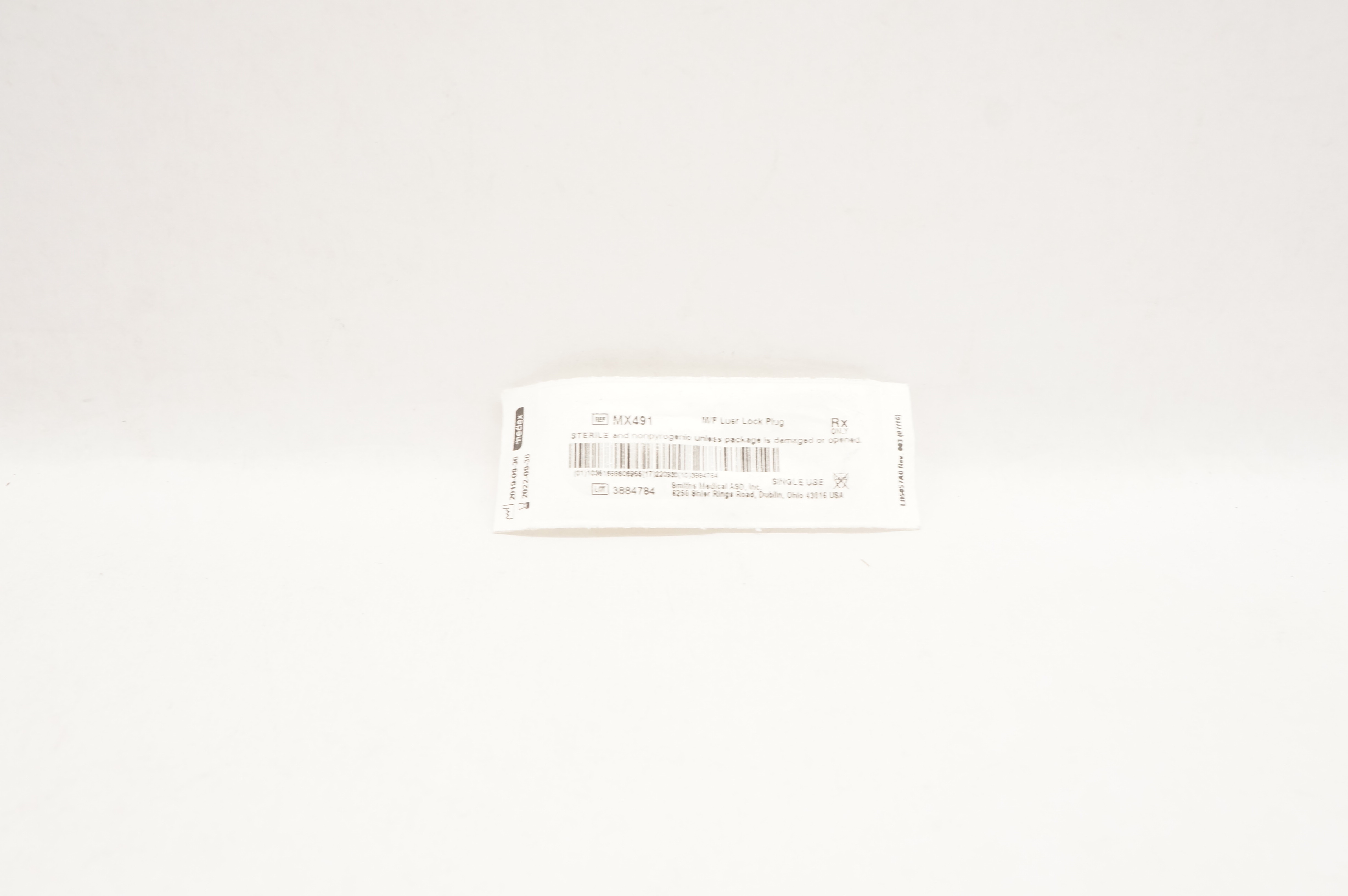 Smiths Medical MX491 Medex M/F Luer Lock Plug