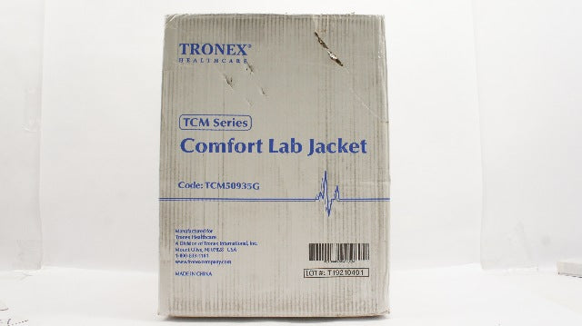 Tronex TCM50935G Comfort Lab Jacket XL Green - Case of 50