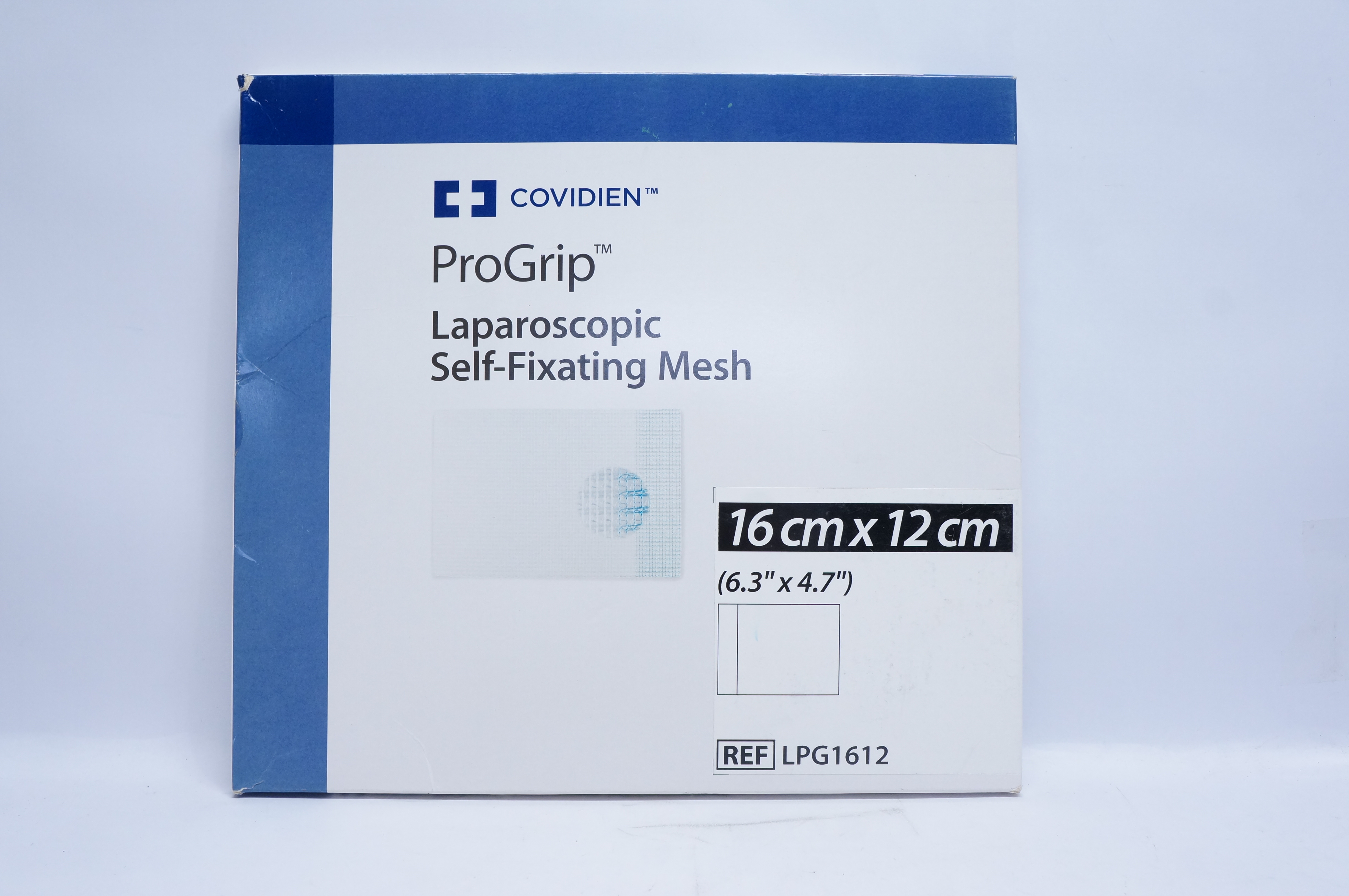 Covidien LPG1612 ProGrip Laparoscopic SelfFixating Mesh 6.3inch x 4
