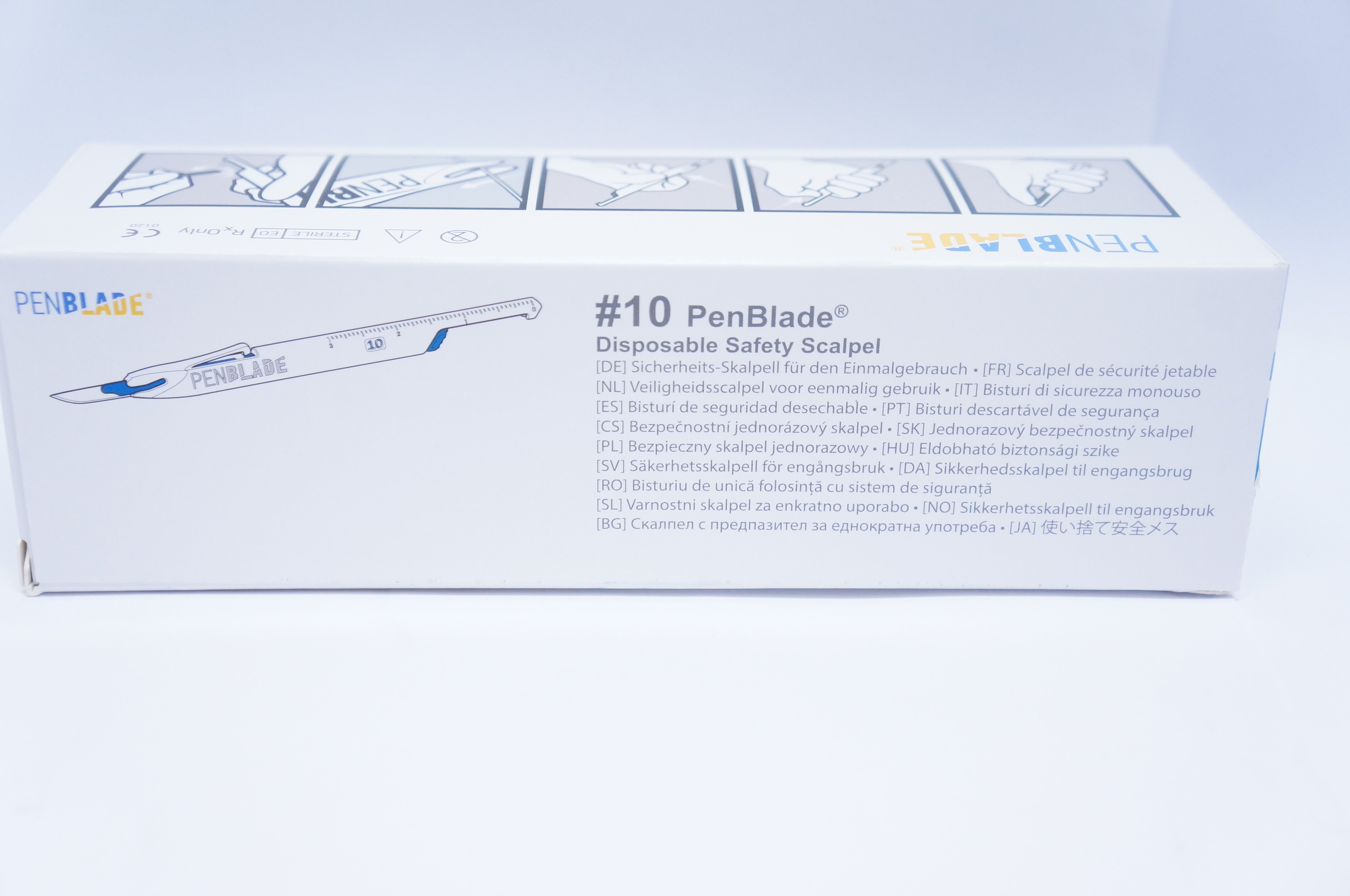 Zien #10 PenBlade Disposable Safety Scalpel - Box of 10