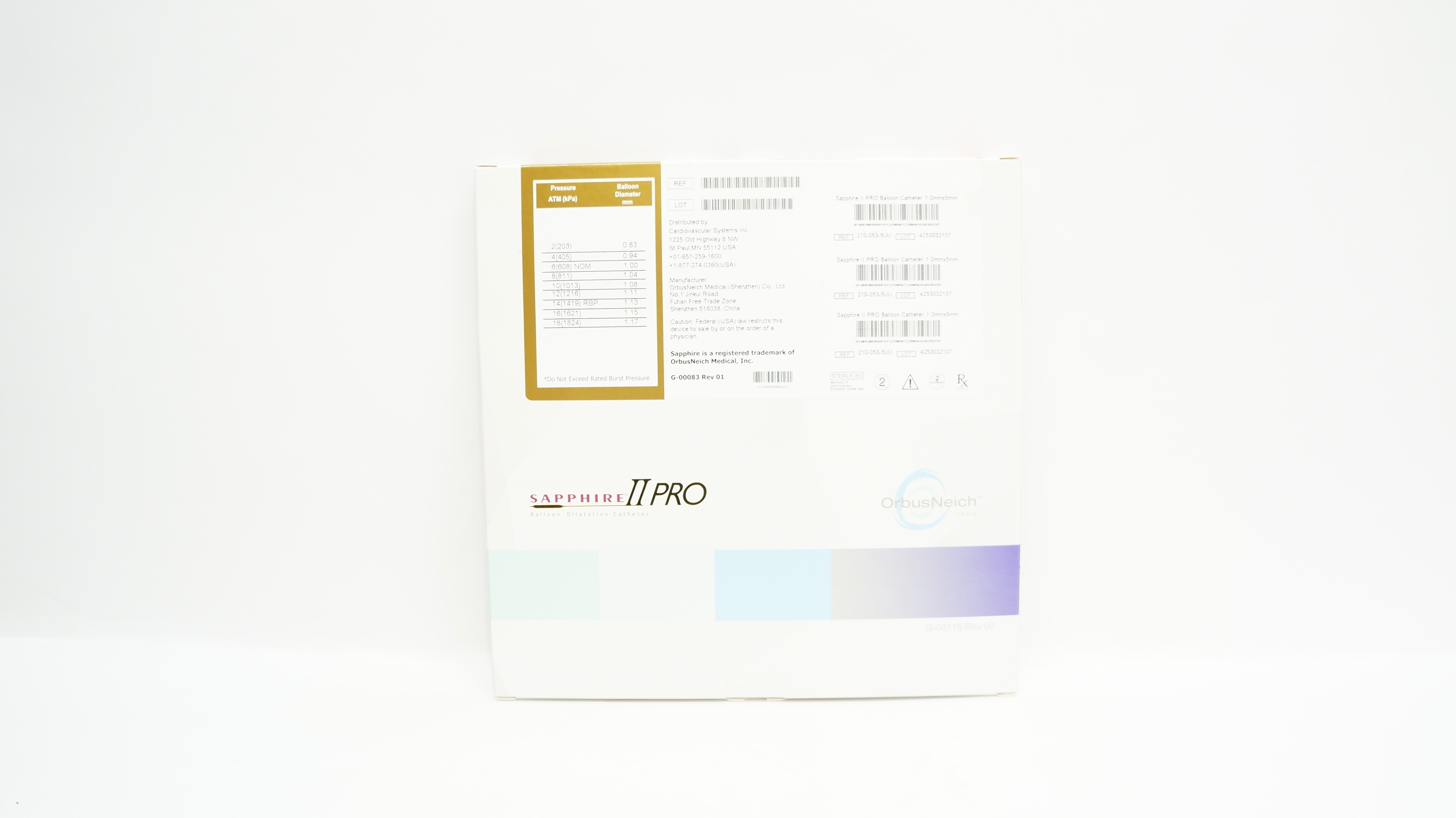 OrbusNeich 210-053-5UU Sapphire II Pro Balloon Dilatation