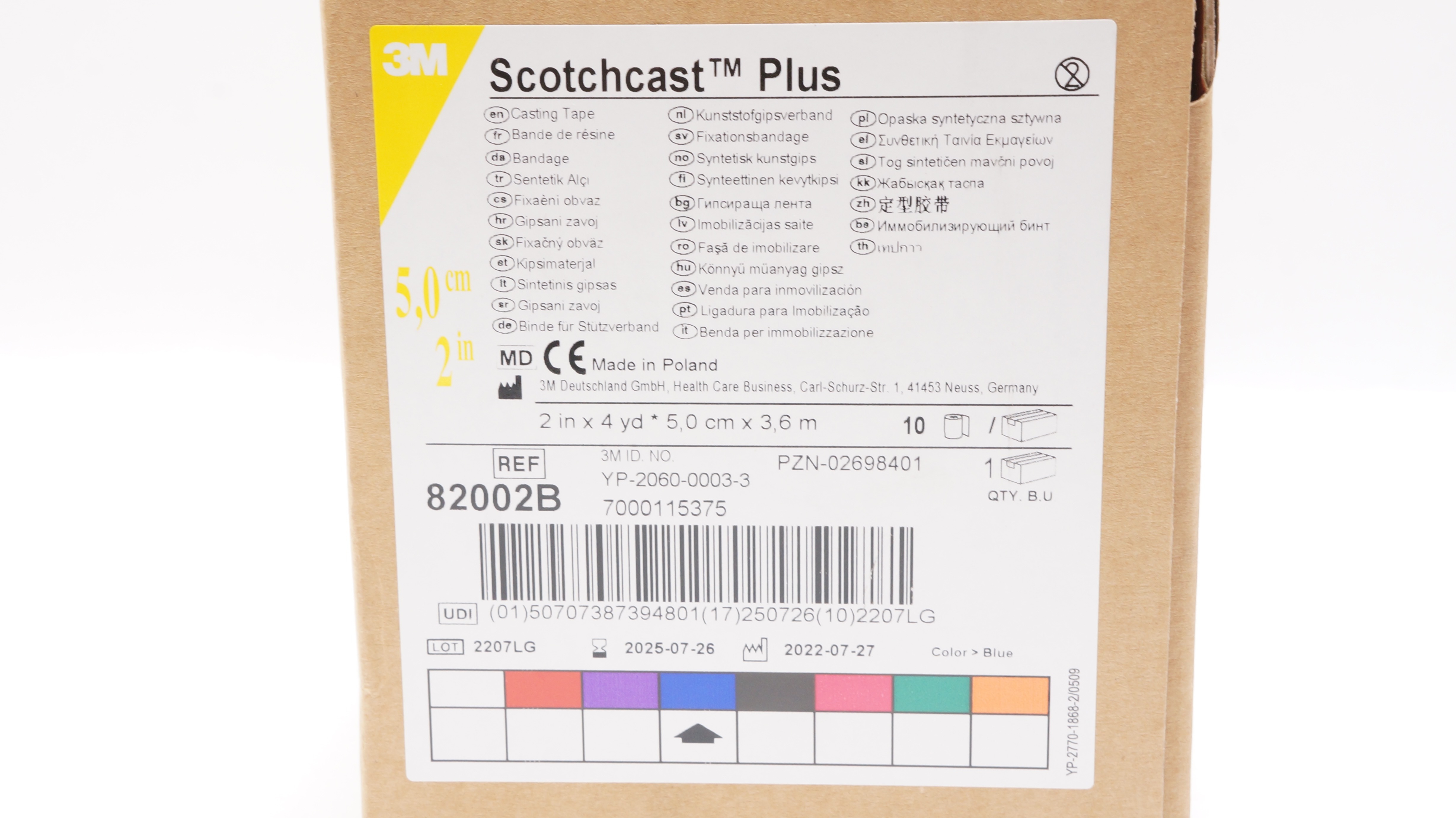 3M 82002B Scotchcast Plus Casting Tape 2inch x 4yd - Box of 10