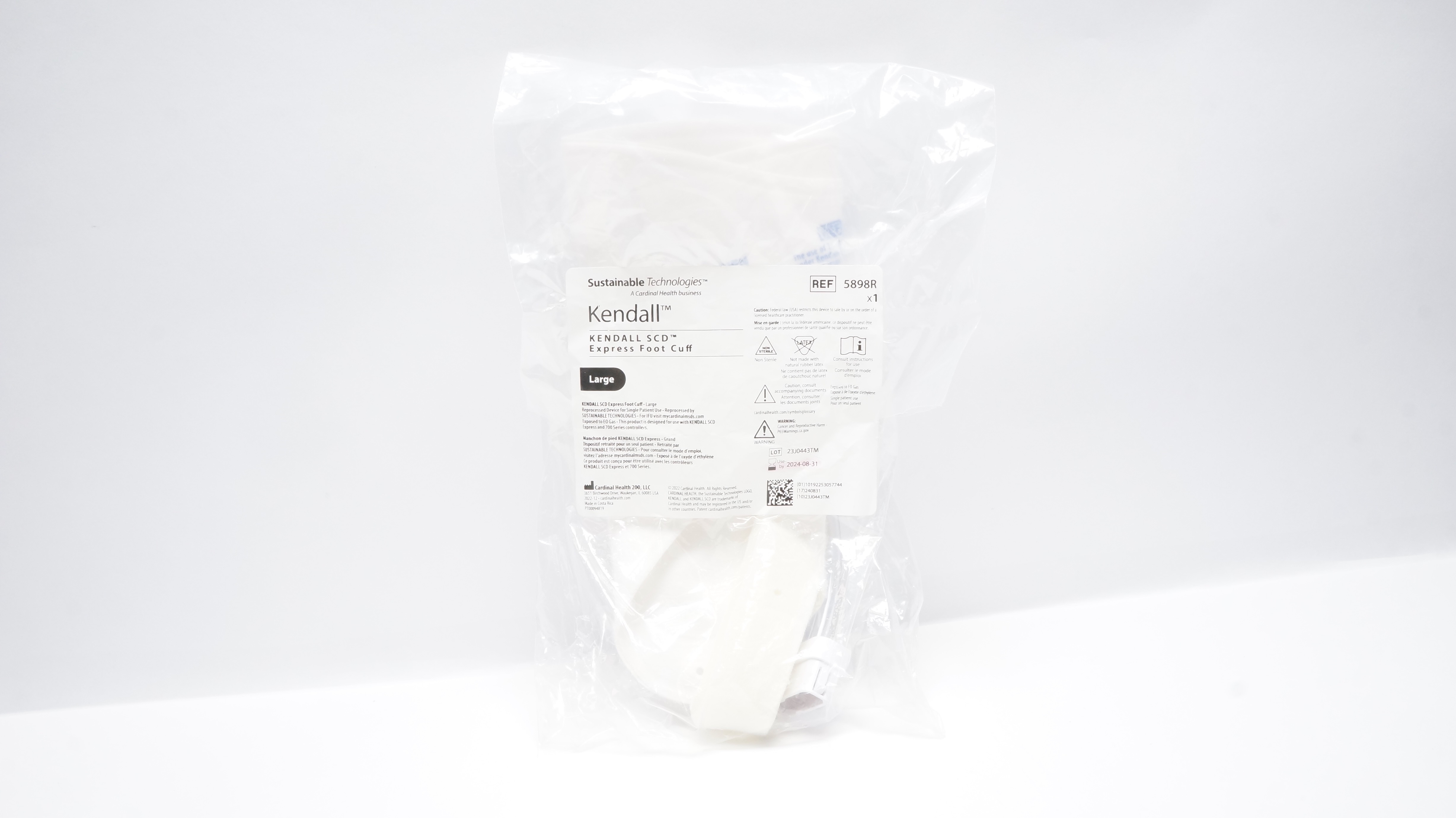 Cardinal Health 5898R Kendall SCD Express Foot Cuff (x)