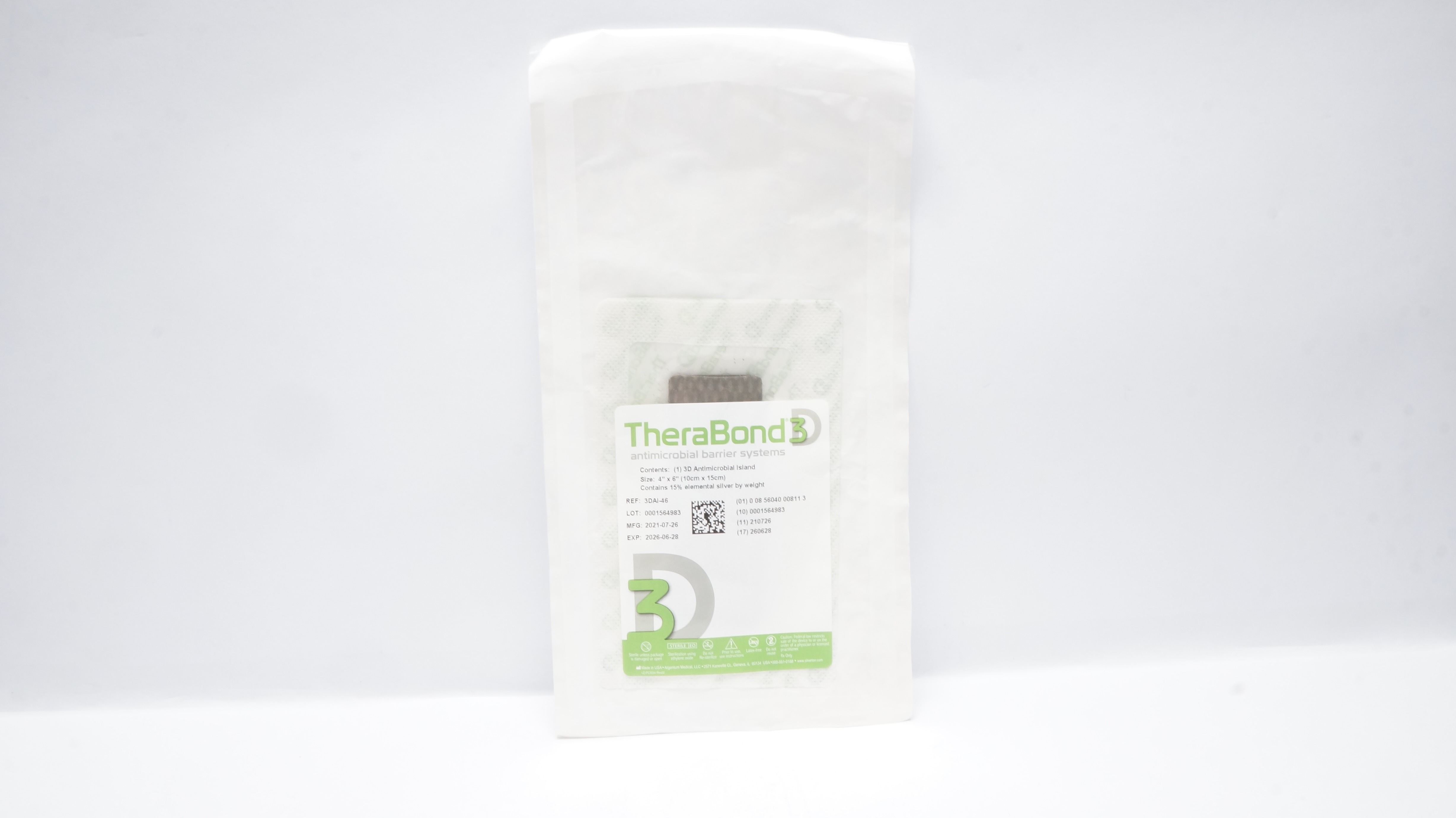 TheraBond3D 3DAI-46 Antimicrobial Island 4 x 6inch