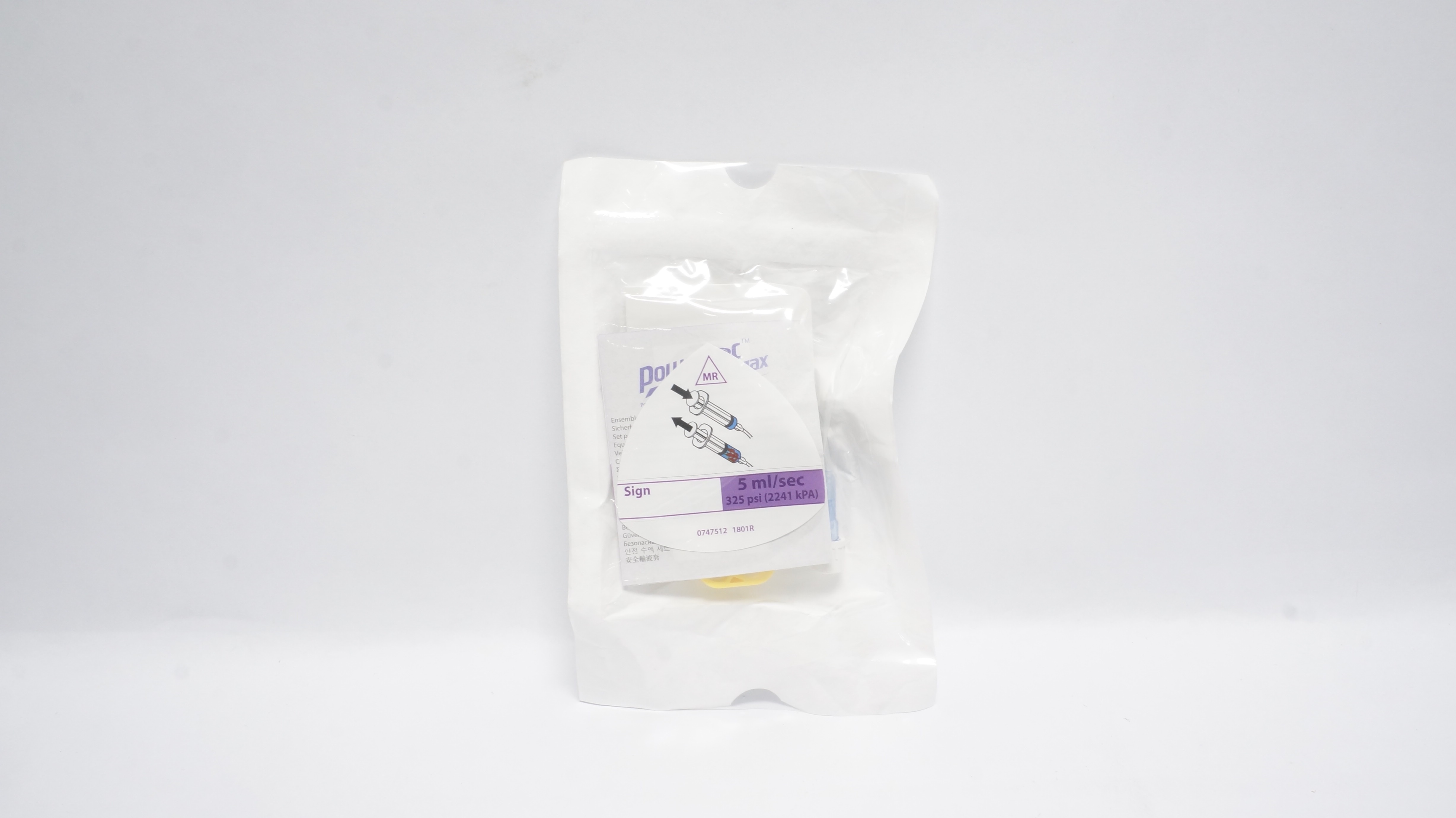 2652015 Bard RM0724062F Power Loc Safety Infusion Set 20G,5ml/sec 325psi