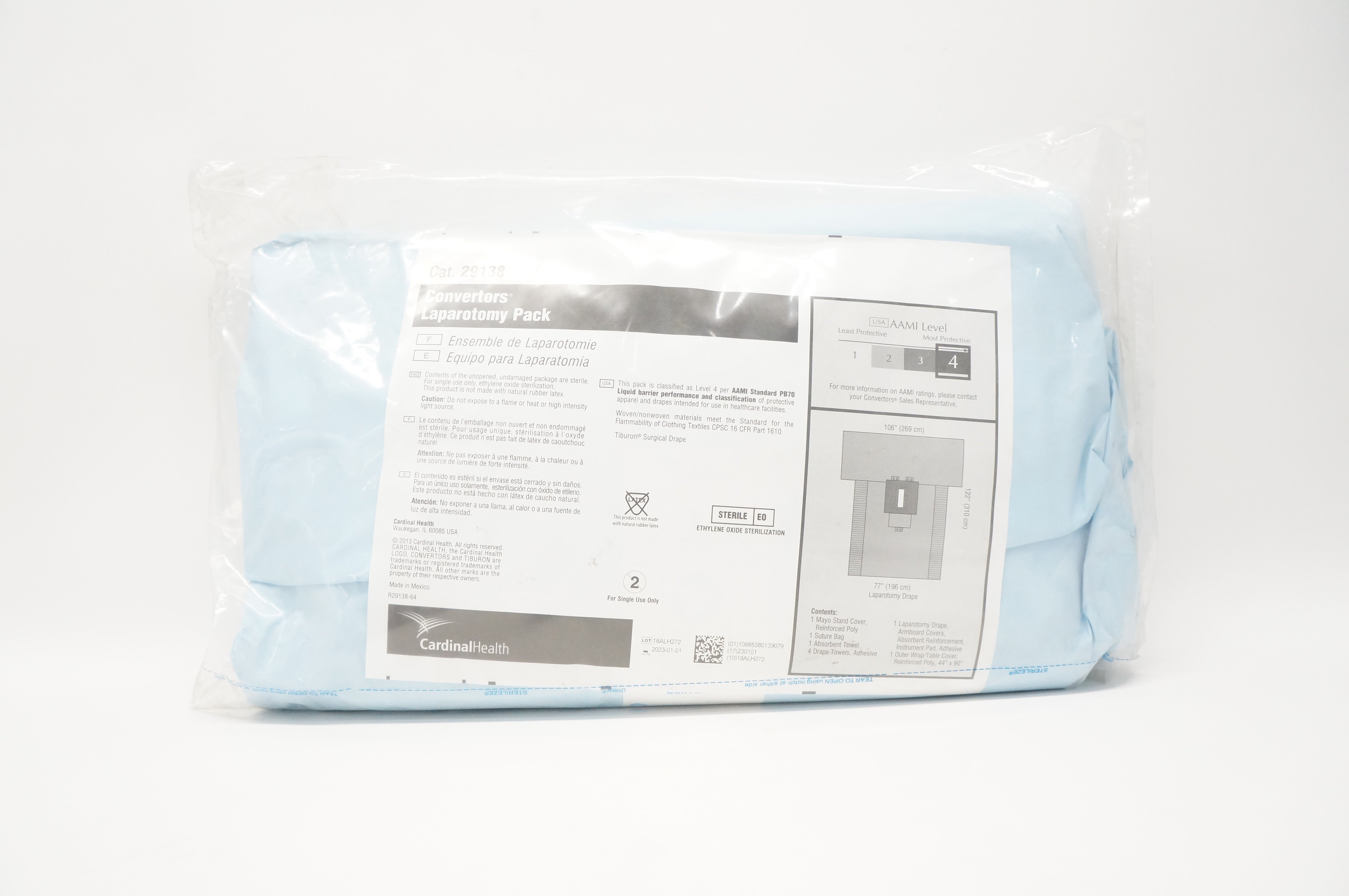 Cardinal Health 29138 Convertors Laparotomy Pack