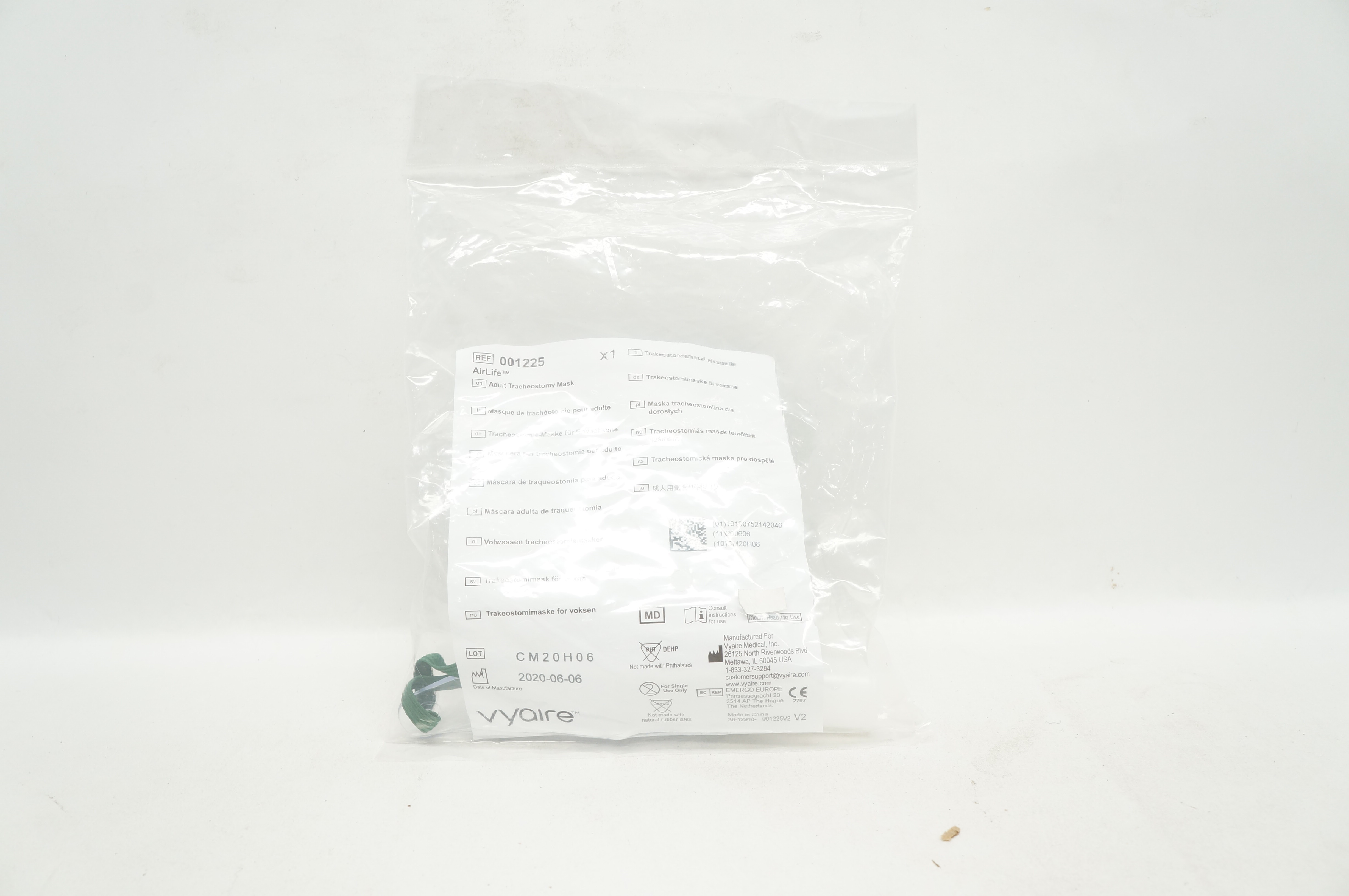 Vyaire 001225 AirLife Adult Tracheostomy Mask